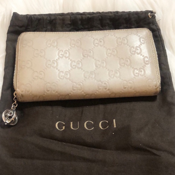 Gucci Handbags - GUCCI Guccissima Interlocking GG Leather Wallet